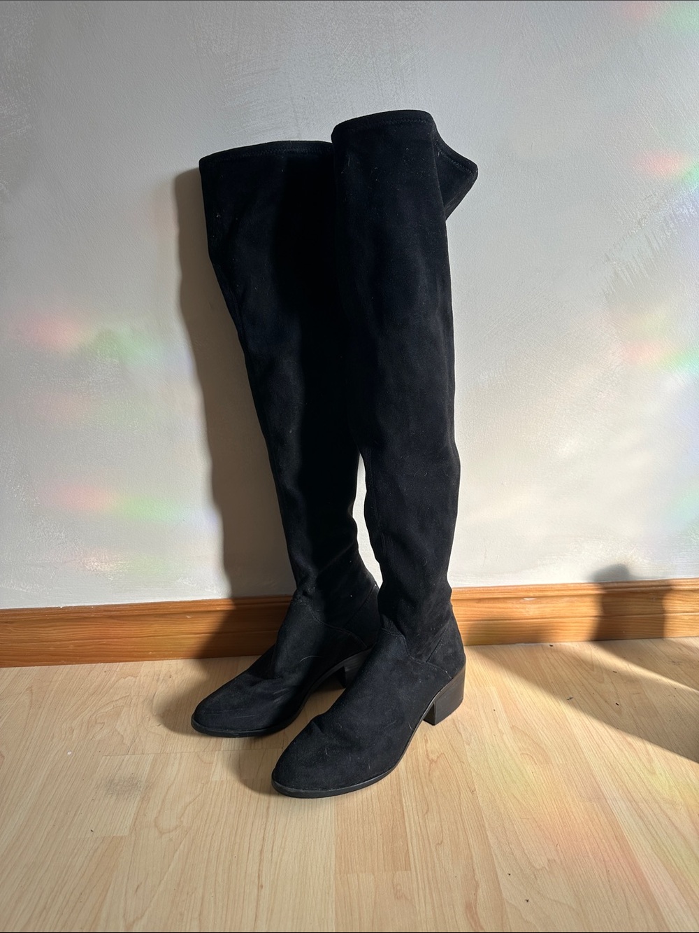 STEVE MADDEN over the knee suede boots size 8